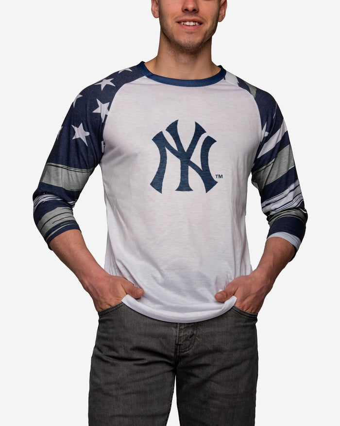 New York Yankees Americana Raglan T-Shirt FOCO S - FOCO.com