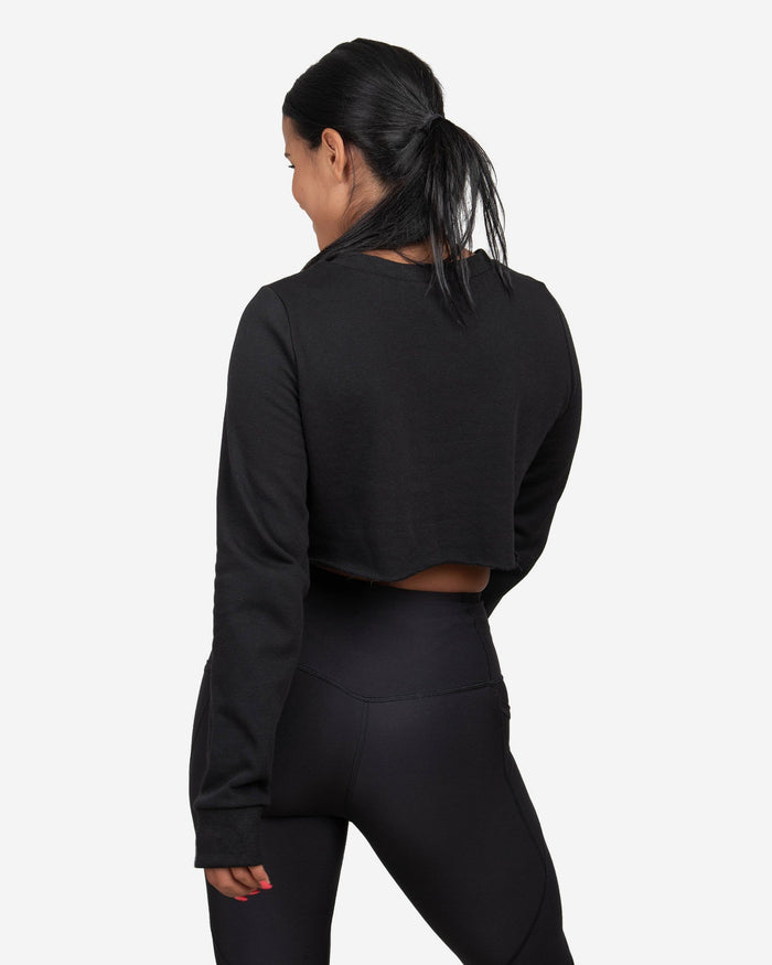 Chicago Bears Womens Cropped Team Crewneck FOCO - FOCO.com