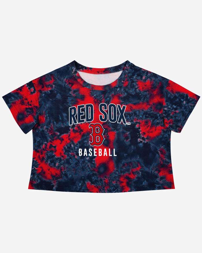 Boston Red Sox Womens To Tie-Dye For Crop Top FOCO - FOCO.com