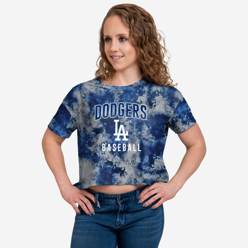 Los Angeles Dodgers Womens To Tie-Dye For Crop Top FOCO S - FOCO.com