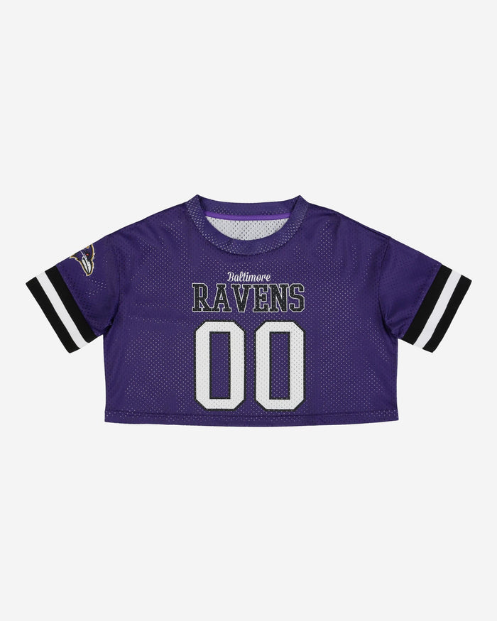 Baltimore Ravens Womens Gameday Mesh Crop Top FOCO - FOCO.com