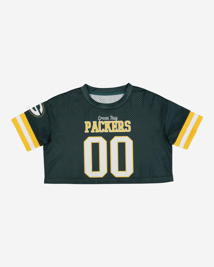 Green Bay Packers Womens Gameday Mesh Crop Top FOCO - FOCO.com