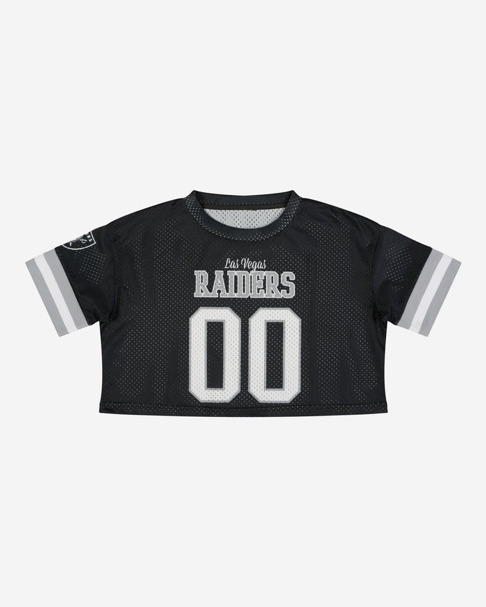 Las Vegas Raiders Womens Gameday Mesh Crop Top FOCO - FOCO.com