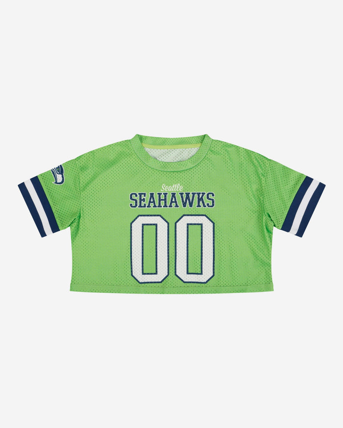 Seattle Seahawks Womens Gameday Mesh Crop Top FOCO - FOCO.com