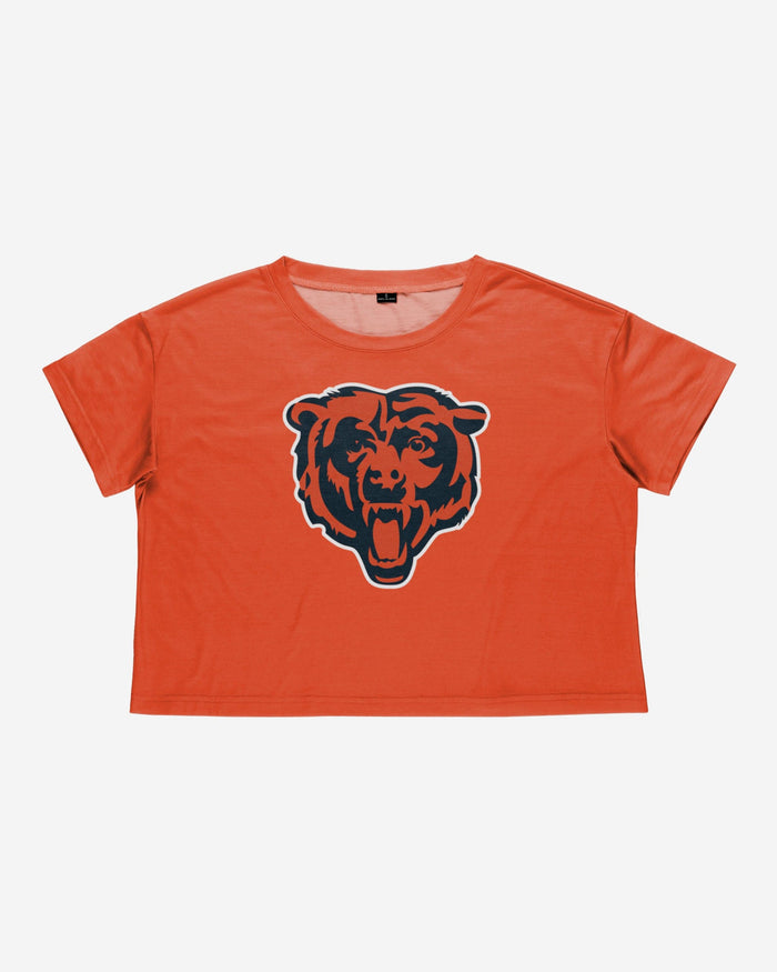 Chicago Bears Womens Alternate Team Color Crop Top FOCO - FOCO.com