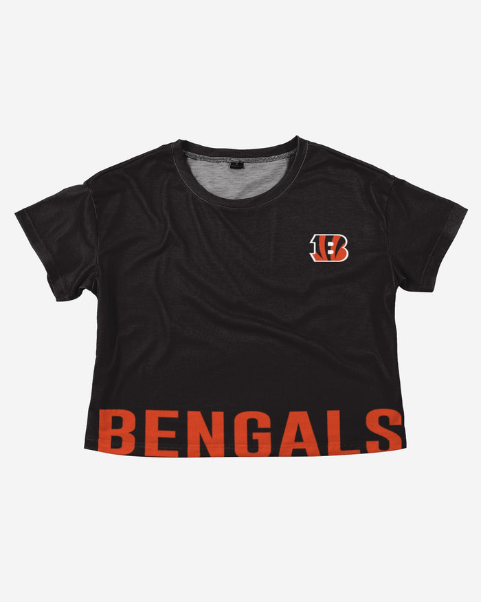 Cincinnati Bengals Womens Bottom Line Crop Top FOCO - FOCO.com