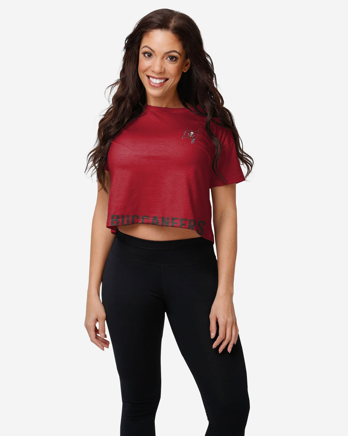 Tampa Bay Buccaneers Womens Bottom Line Crop Top FOCO S - FOCO.com