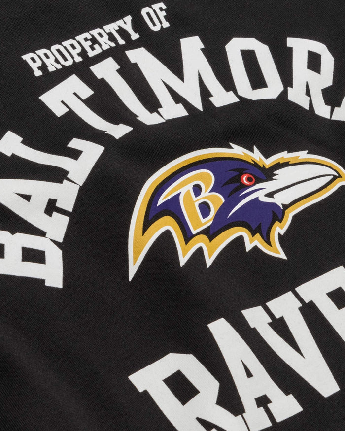 Baltimore Ravens Womens Cropped Team Crewneck FOCO - FOCO.com