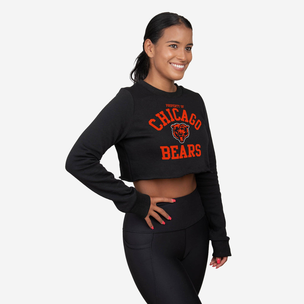Chicago Bears Womens Cropped Team Crewneck FOCO S - FOCO.com
