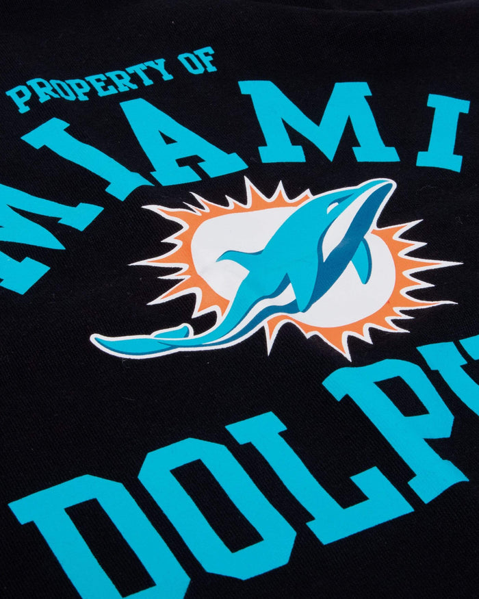 Miami Dolphins Womens Cropped Team Crewneck FOCO - FOCO.com