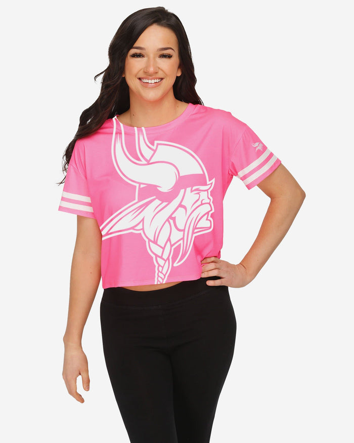 Minnesota Vikings Womens Highlights Crop Top FOCO S - FOCO.com