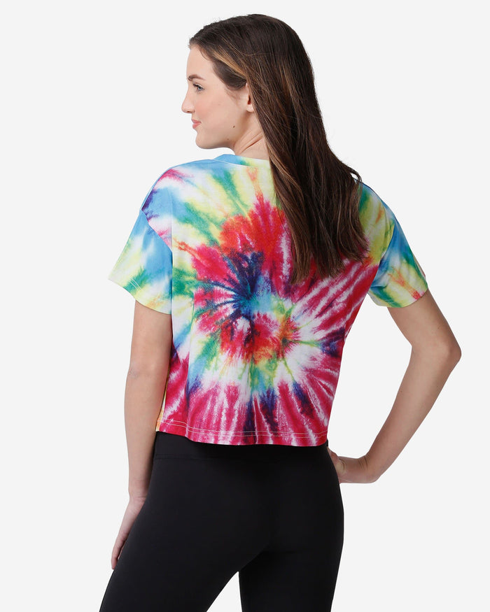 Miami Dolphins Womens Pastel Tie-Dye Crop Top FOCO - FOCO.com