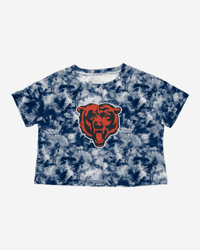 Chicago Bears Womens Tie-Dye Big Logo Crop Top FOCO - FOCO.com