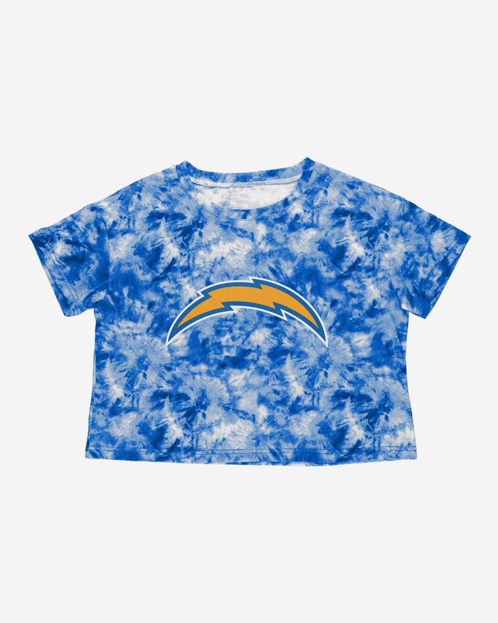 Los Angeles Chargers Womens Tie-Dye Big Logo Crop Top FOCO - FOCO.com