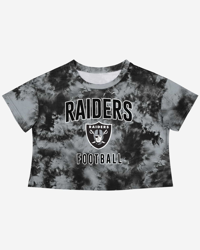 Las Vegas Raiders Womens To Tie-Dye For Crop Top FOCO - FOCO.com