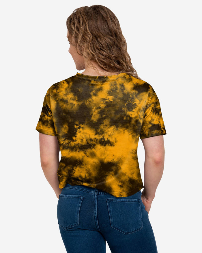Pittsburgh Steelers Womens To Tie-Dye For Crop Top FOCO - FOCO.com