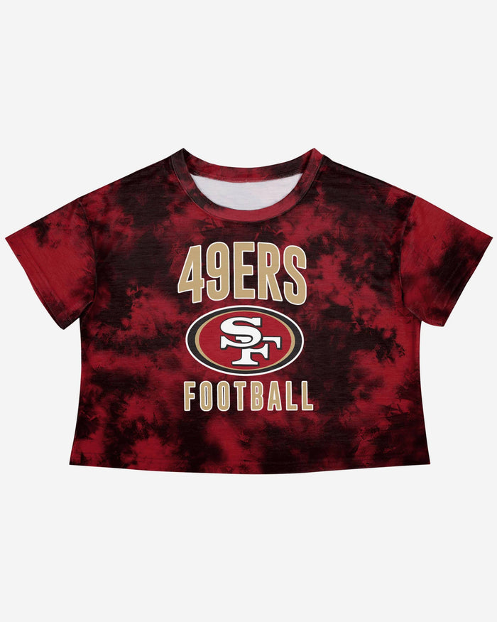 San Francisco 49ers Womens To Tie-Dye For Crop Top FOCO - FOCO.com