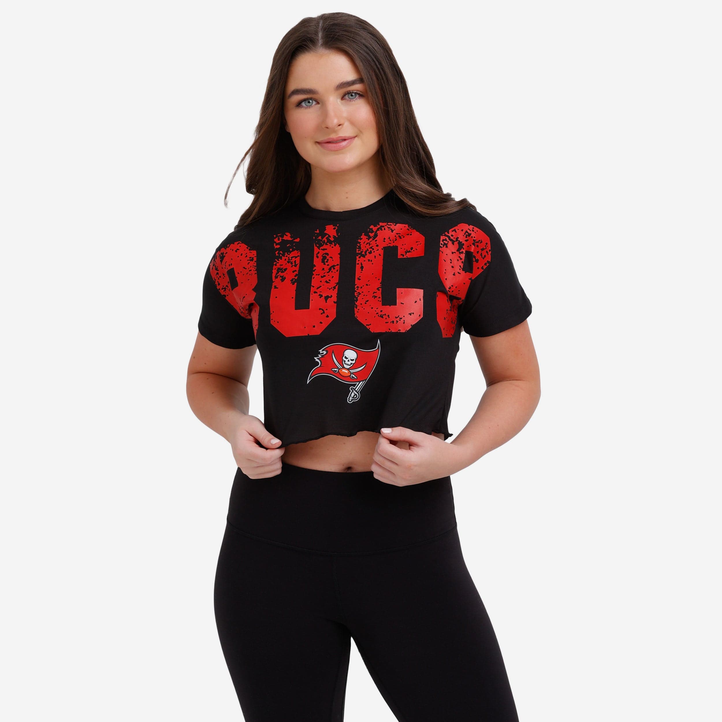 Tampa Bay Buccaneers Women's Retro Legacy Sandy Daze Dolly Cropped Tee