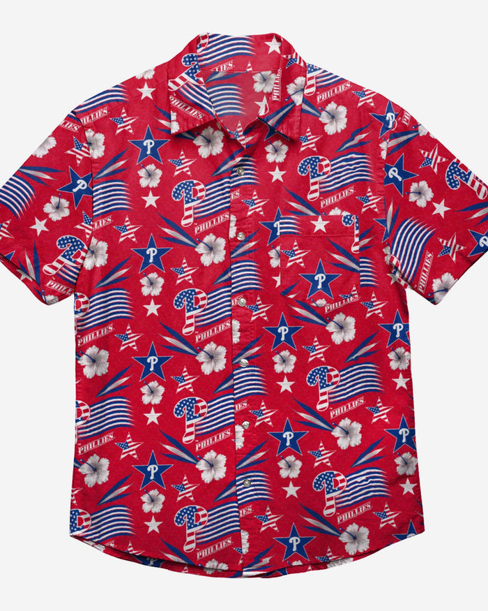 Philadelphia Phillies Americana Button Up Shirt FOCO - FOCO.com