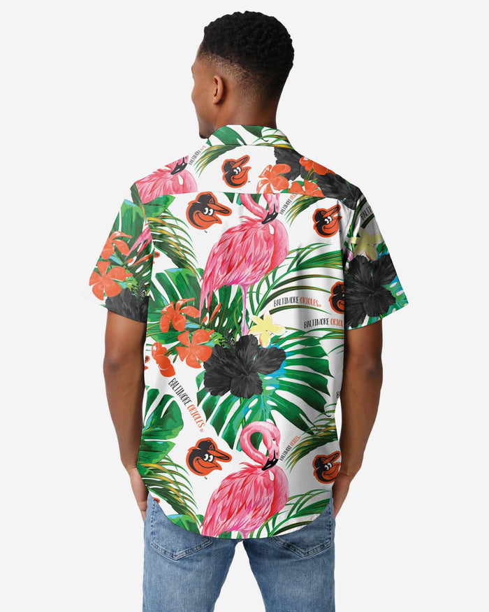 Baltimore Orioles Flamingo Button Up Shirt FOCO - FOCO.com