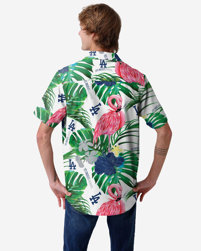 Los Angeles Dodgers Flamingo Button Up Shirt FOCO - FOCO.com