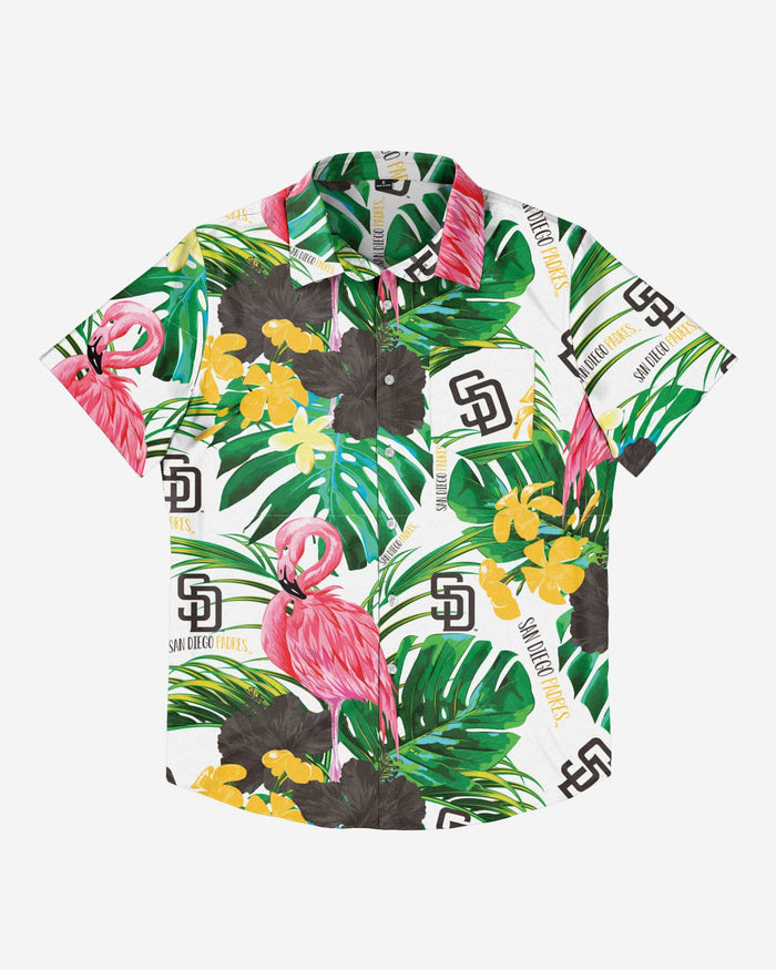 San Diego Padres Flamingo Button Up Shirt FOCO - FOCO.com