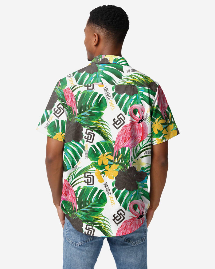San Diego Padres Flamingo Button Up Shirt FOCO - FOCO.com