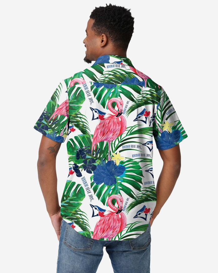 Toronto Blue Jays Flamingo Button Up Shirt FOCO - FOCO.com
