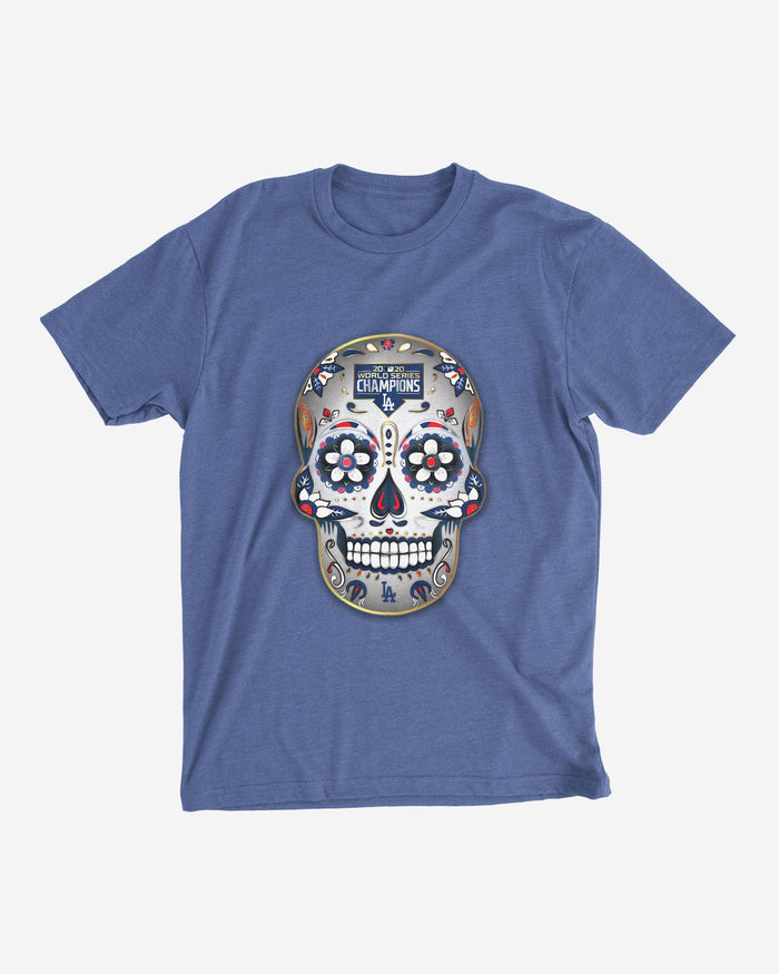 Los Angeles Dodgers 2020 World Series Champions Day Of The Dead T-Shirt FOCO - FOCO.com