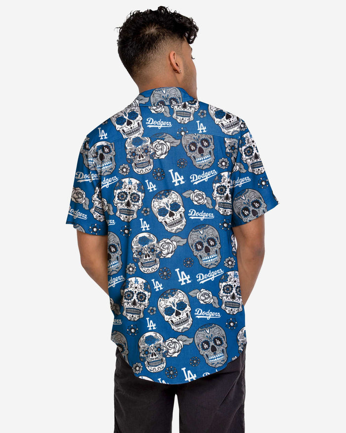 Los Angeles Dodgers Day Of The Dead Button Up Shirt FOCO - FOCO.com