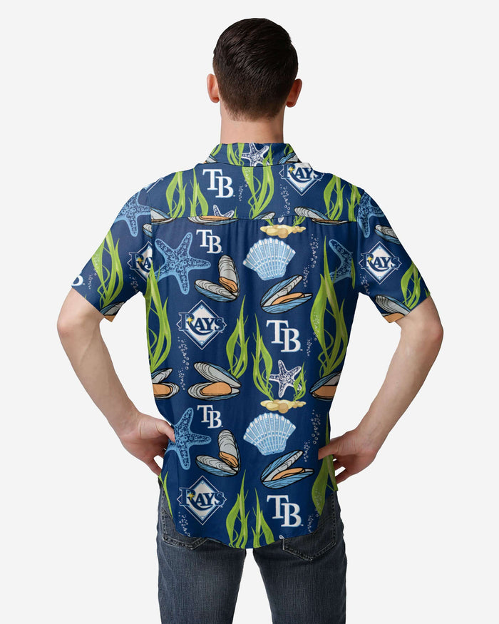 Tampa Bay Rays Floral Button Up Shirt FOCO - FOCO.com