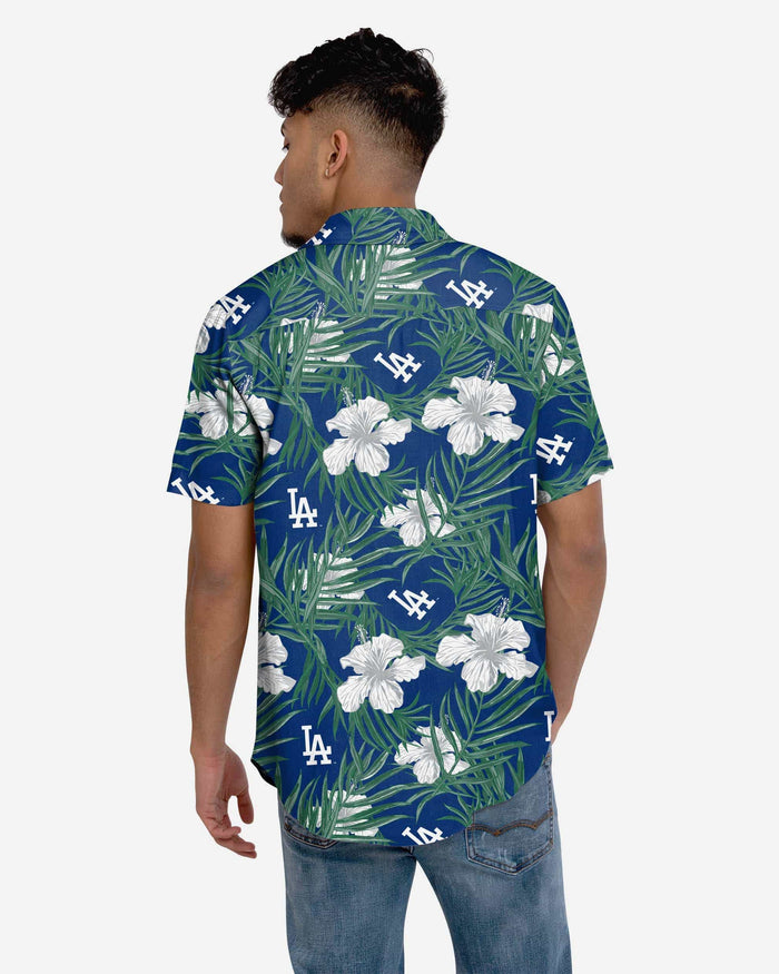 Los Angeles Dodgers Hibiscus Button Up Shirt FOCO - FOCO.com