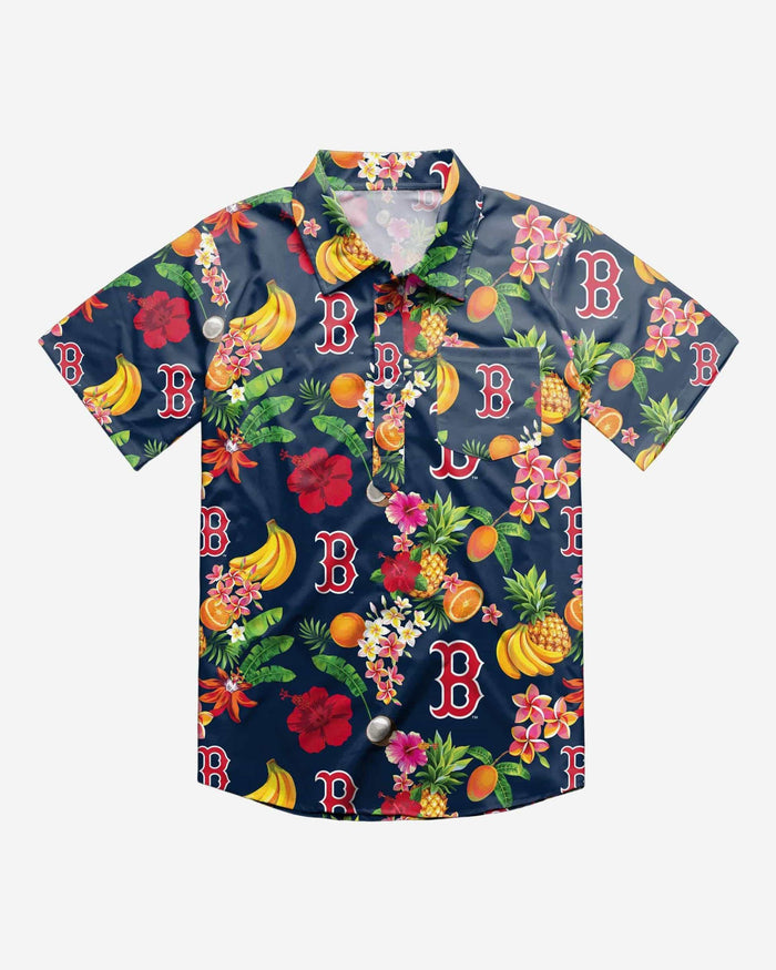 Boston Red Sox Fruit Flair Short Sleeve Polo Shirt FOCO - FOCO.com