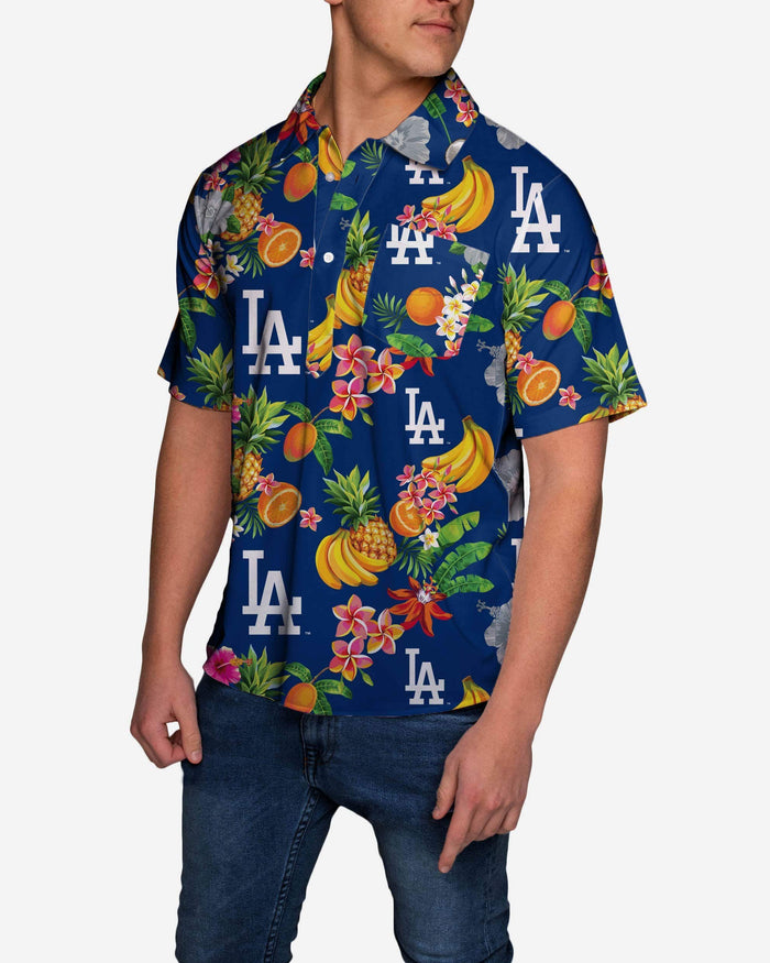 Los Angeles Dodgers Fruit Flair Short Sleeve Polo Shirt FOCO - FOCO.com