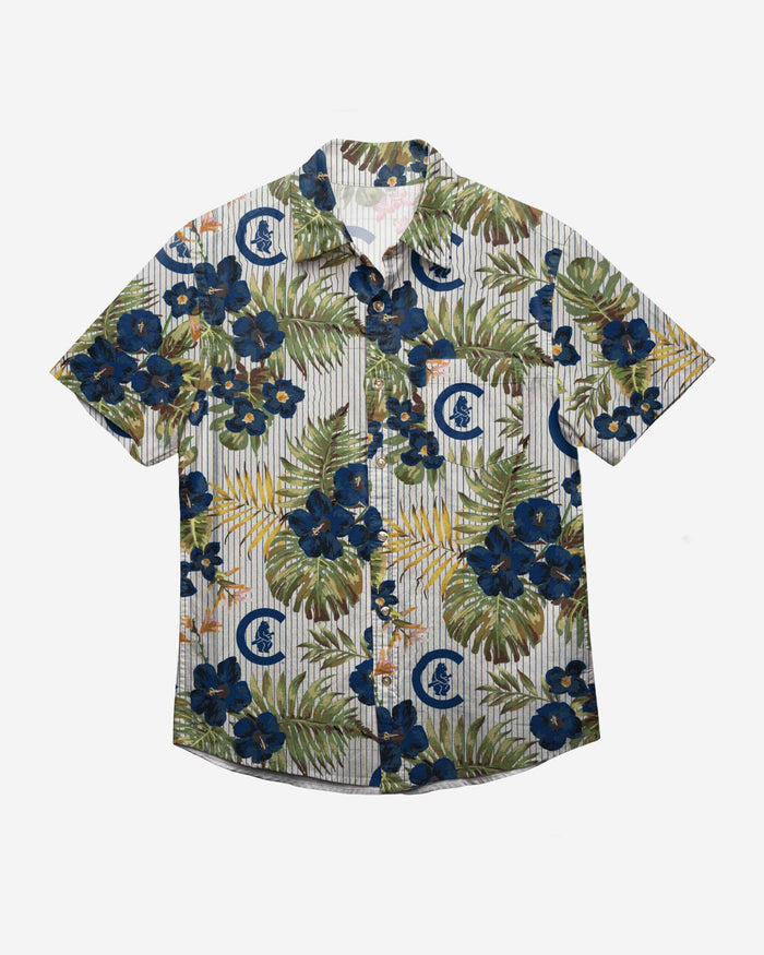 Chicago Cubs Throwback Threads Button Up Shirt FOCO - FOCO.com