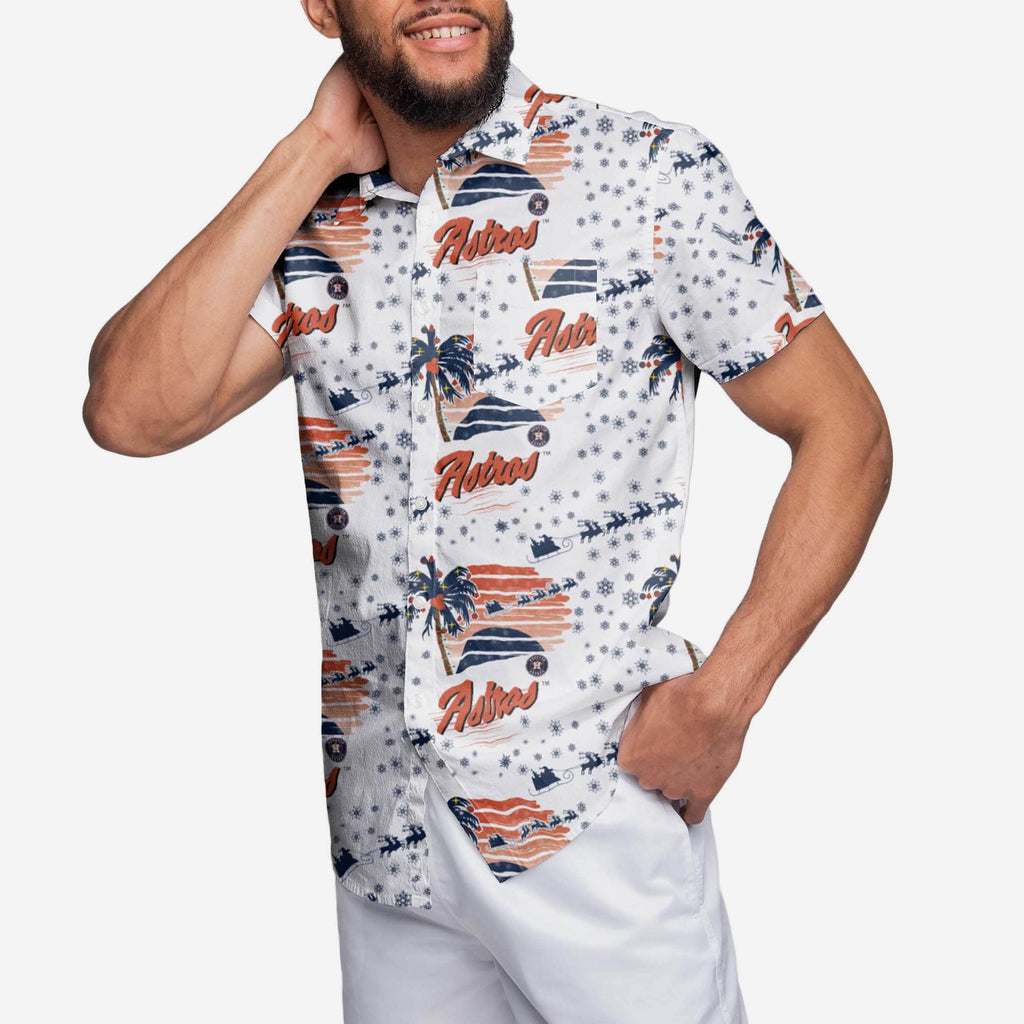 Houston Astros Winter Tropical Button Up Shirt FOCO 2XL - FOCO.com