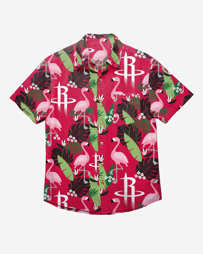 Houston Rockets Floral Button Up Shirt FOCO - FOCO.com