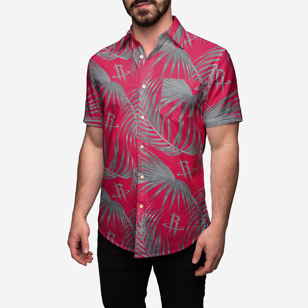 Houston Rockets Hawaiian Button Up Shirt FOCO 3XL - FOCO.com