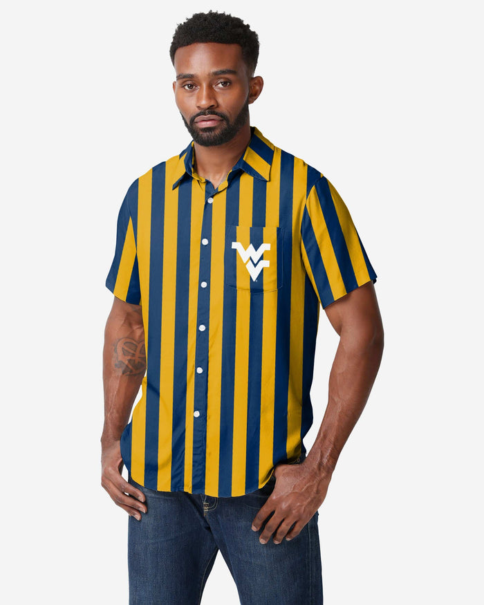 West Virginia Mountaineers Thematic Button Up Shirt FOCO S - FOCO.com