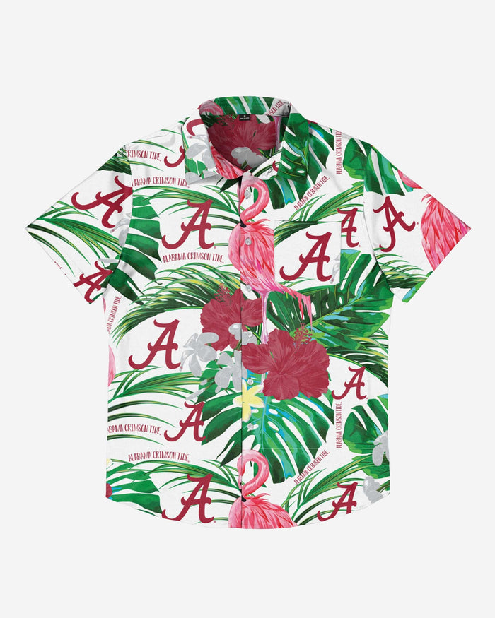 Alabama Crimson Tide Flamingo Button Up Shirt FOCO - FOCO.com