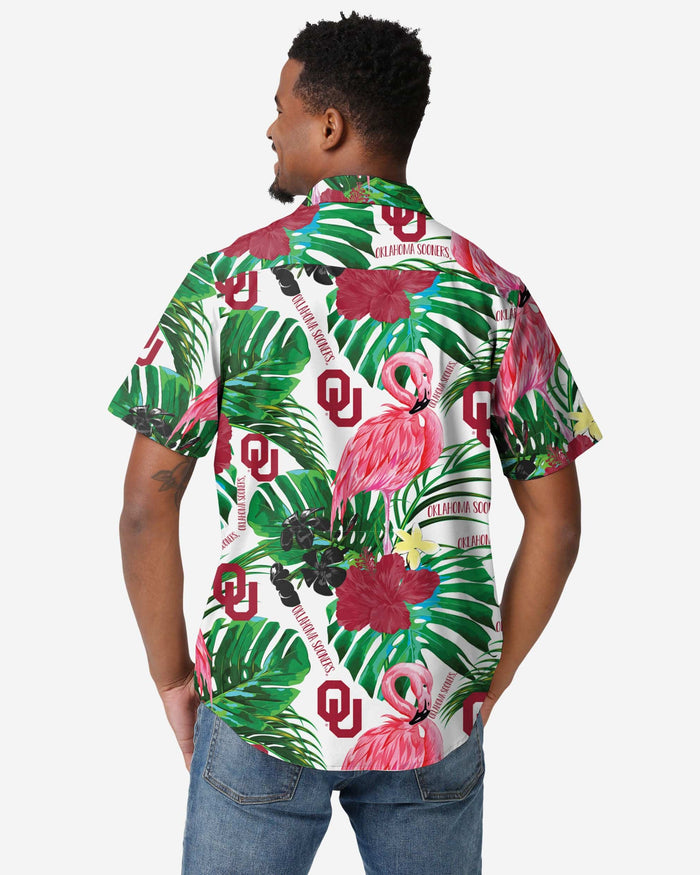 Oklahoma Sooners Flamingo Button Up Shirt FOCO - FOCO.com