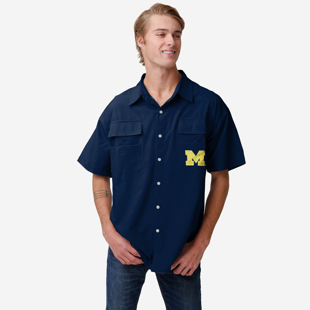 Michigan Wolverines Gone Fishing Shirt FOCO S - FOCO.com