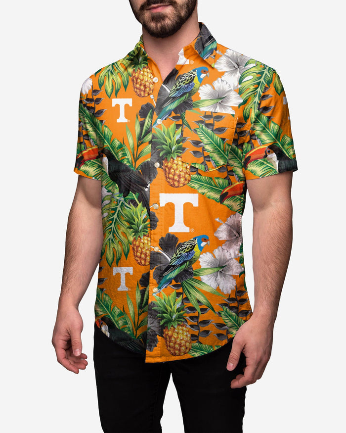 Tennessee Volunteers Floral Button Up Shirt FOCO 2XL - FOCO.com