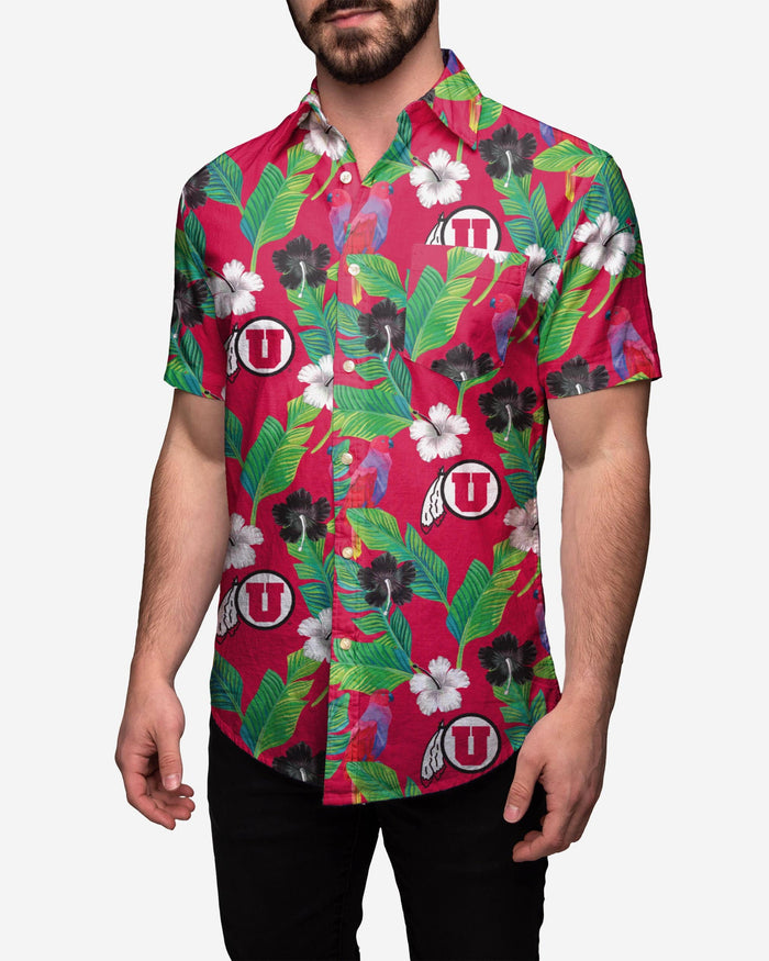 Utah Utes Floral Original Button Up Shirt FOCO 2XL - FOCO.com