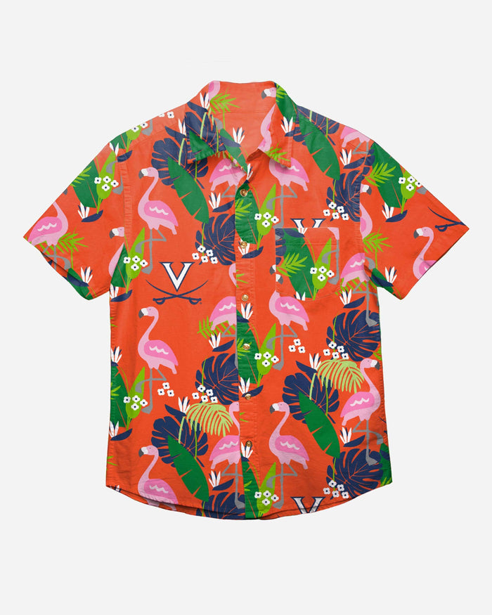 Virginia Cavaliers Original Floral Button Up Shirt FOCO - FOCO.com