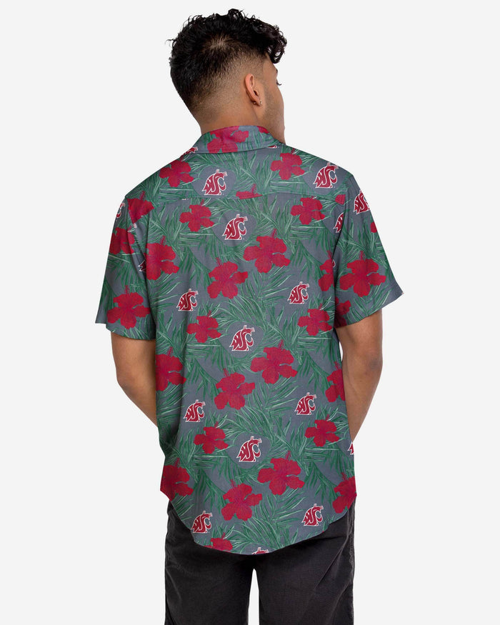 Washington State Cougars Hibiscus Button Up Shirt FOCO - FOCO.com