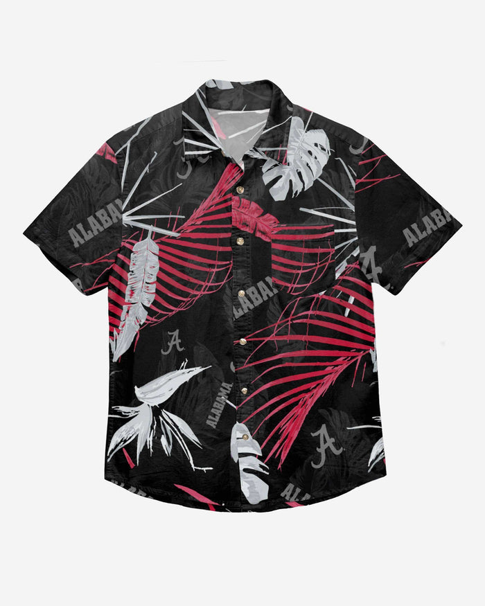 Alabama Crimson Tide Neon Palm Button Up Shirt FOCO - FOCO.com