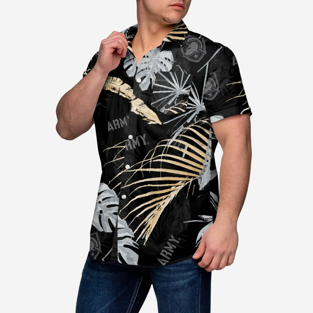 Army Black Knights Neon Palm Button Up Shirt FOCO S - FOCO.com