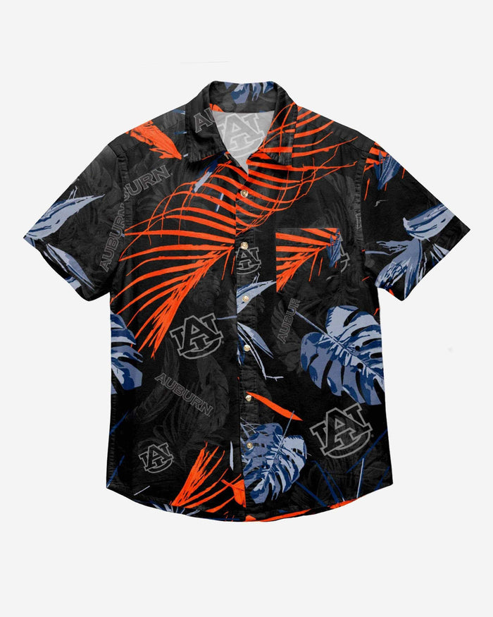 Auburn Tigers Neon Palm Button Up Shirt FOCO - FOCO.com