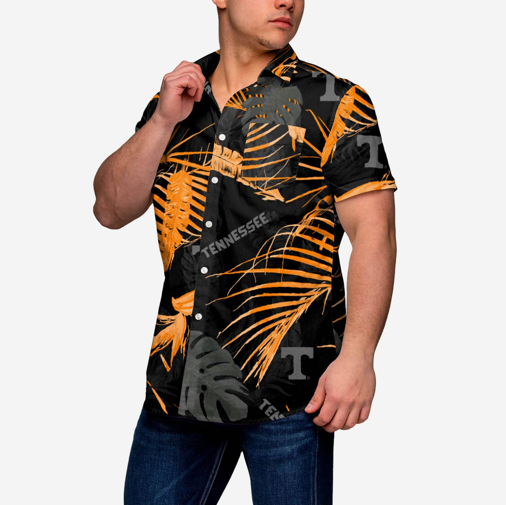 Tennessee Volunteers Neon Palm Button Up Shirt FOCO S - FOCO.com
